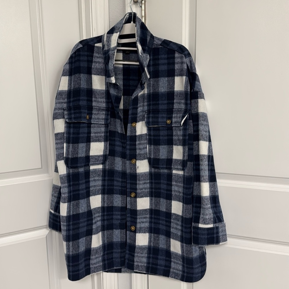 Banana Republic flannel sweater shirt